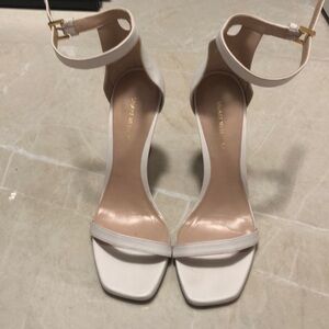Stuart Weitzman white heels